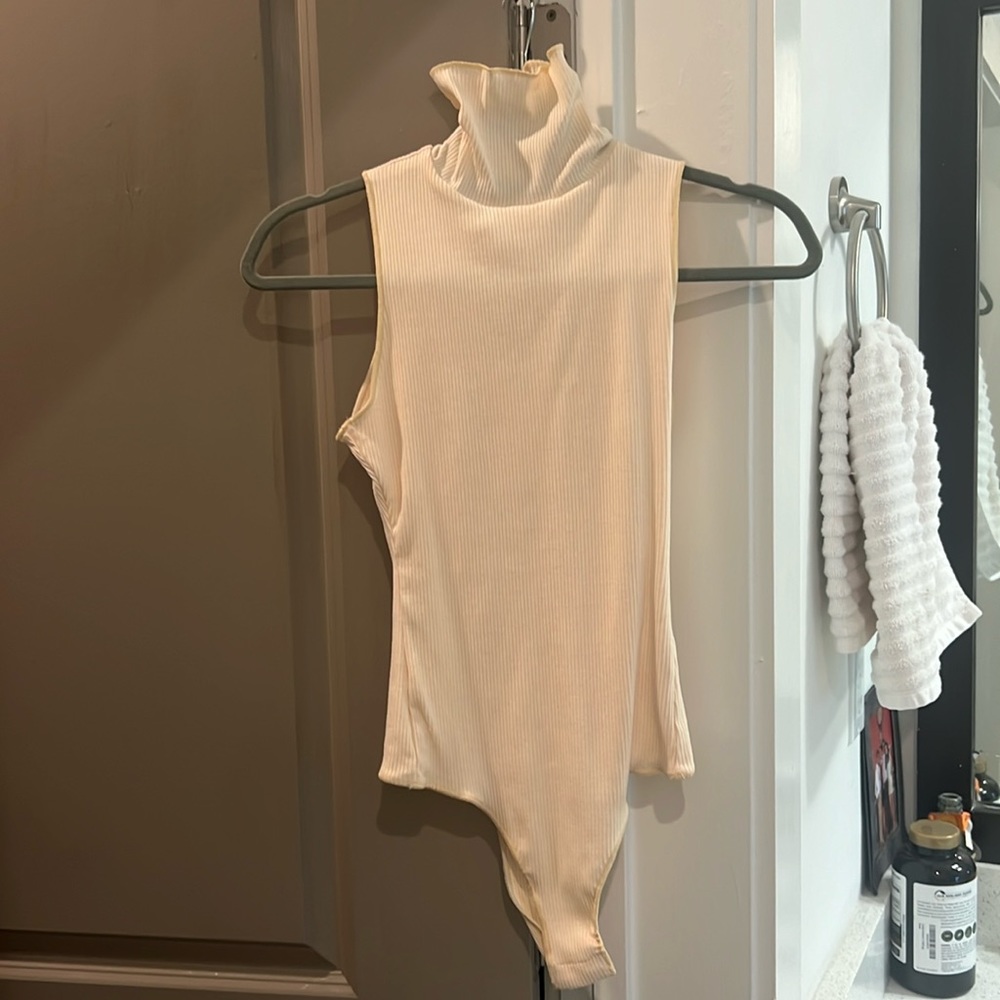 show me your mumu turtleneck ribbed bodysuit